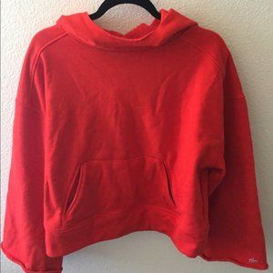 Red ALO Yoga hoodie. Size small, gently worn.